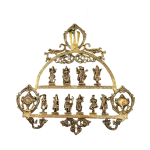 Brass Vishnu Dashavatar Wall Panel | 21.5" Sacred Art with Shankh Chakra & Namah | 5kg Divine Masterpiece | Temple Grade Art | Jaipurio